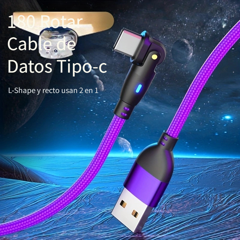 Cable USB-C original de 10 pies para QMobile Noir Z12 con carga rápida y  transferencia de datos (blanco 3M)