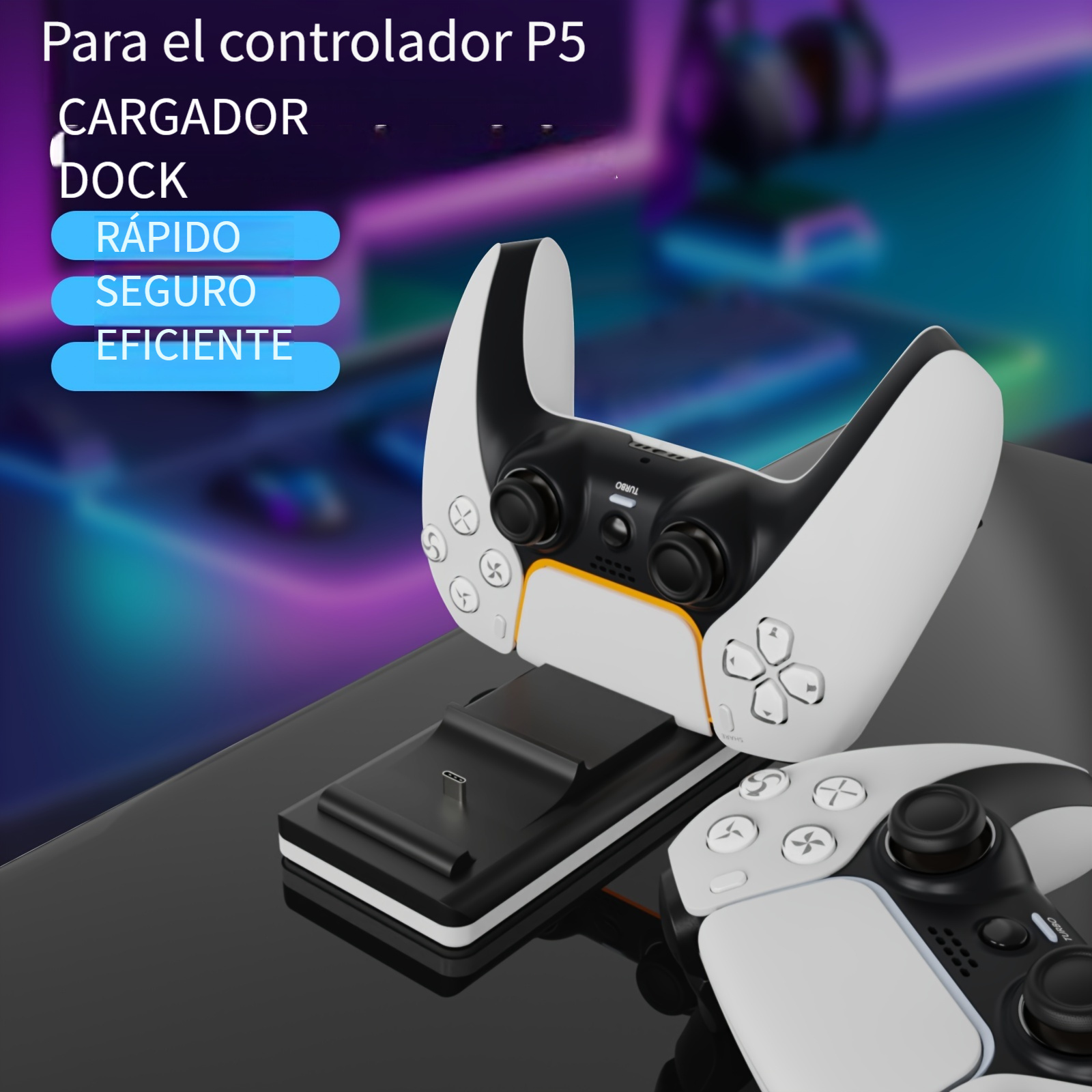 CYKOARMOR Soporte PS5 con estación de enfriamiento y cargador de  controlador dual para consola Playstation 5 PS5 (no compatible con PS5  Slim)