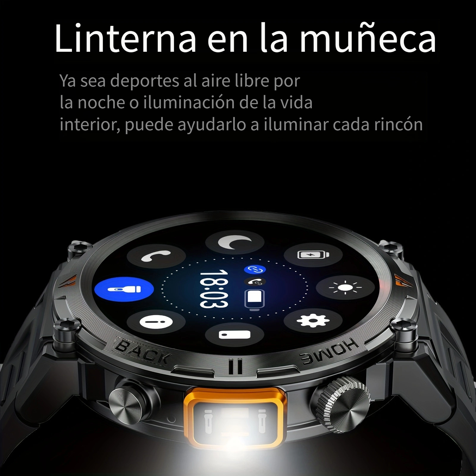 Reloj Inteligente Hombres, Respuesta Inalámbrica Realizar Llamadas,  Notificación Mensajes, Reloj Inteligente Táctil Hd, Contador Pasos, Reloj  Deportivo Compatible Iphone Teléfonos Android, Pago En Línea Rápido Seguro