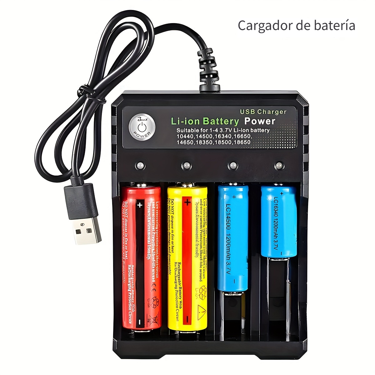 Nuevo Cargador Universal Batería Usb Cargador Rápido Pilas - Temu Chile