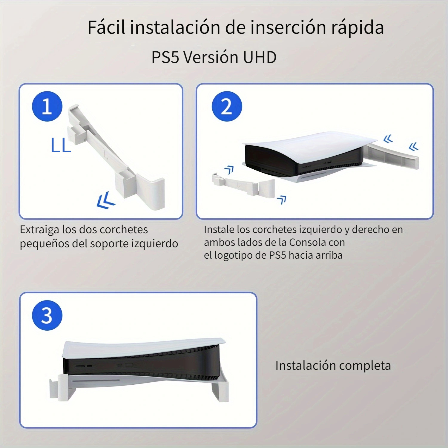 👉 CÓMO PONER el SOPORTE de PS5 (Horizontal y Vertical) ✓ TUTORIAL paso a  paso 