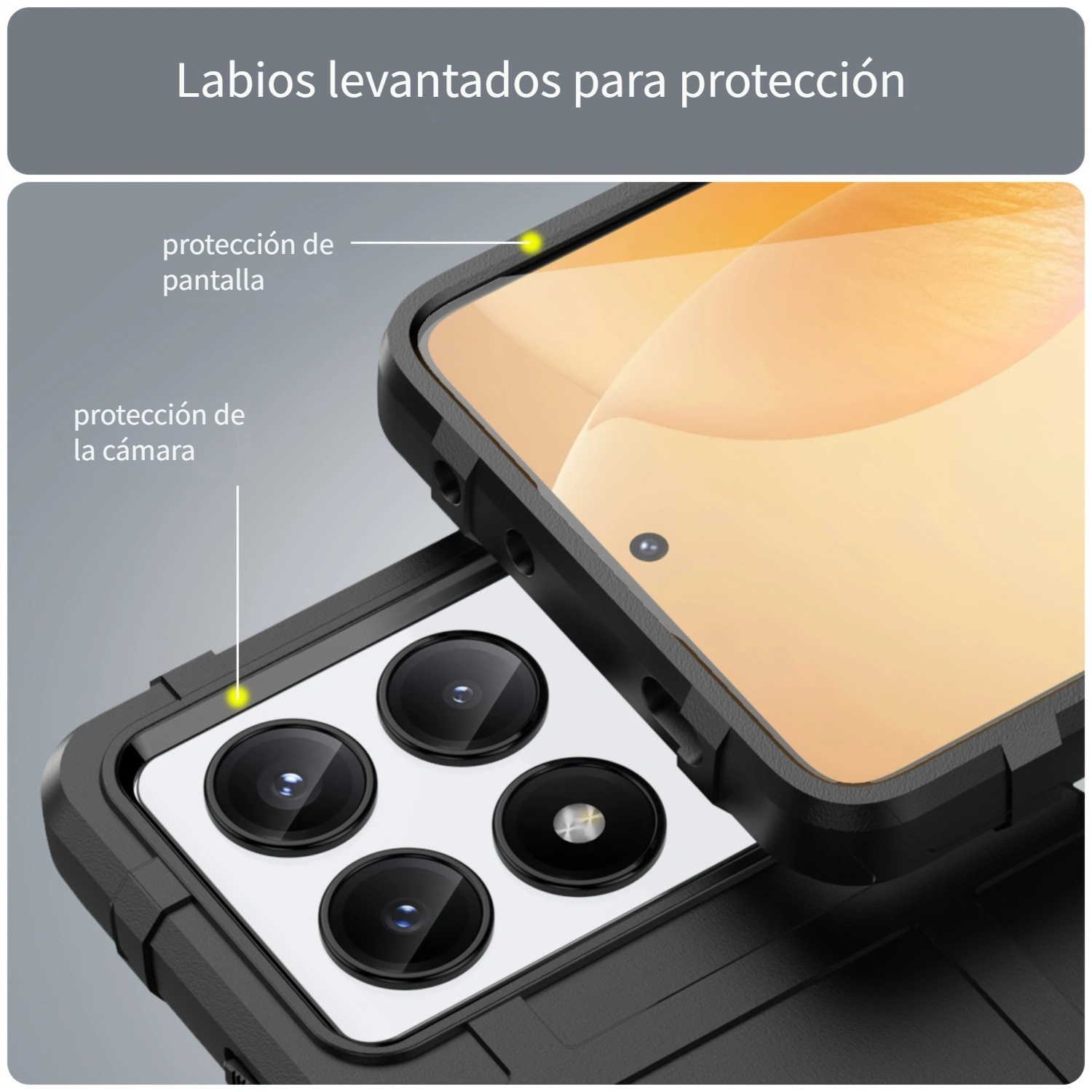 1 Funda Teléfono Protección Lente Redmi Note 9 Edición - Temu Mexico