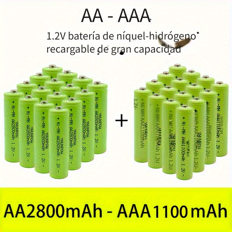 LOTKEE 1.5V Pilas AA De Litio Recargables, Carga Rápida USB Tipo C, No  Necesita Cargador Especial, Batería De Iones De Litio De Alta Capacidad  Doble A