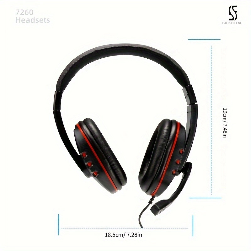 1pc Gaming Headset Stereo Computer Head mounted Juego - Temu Chile