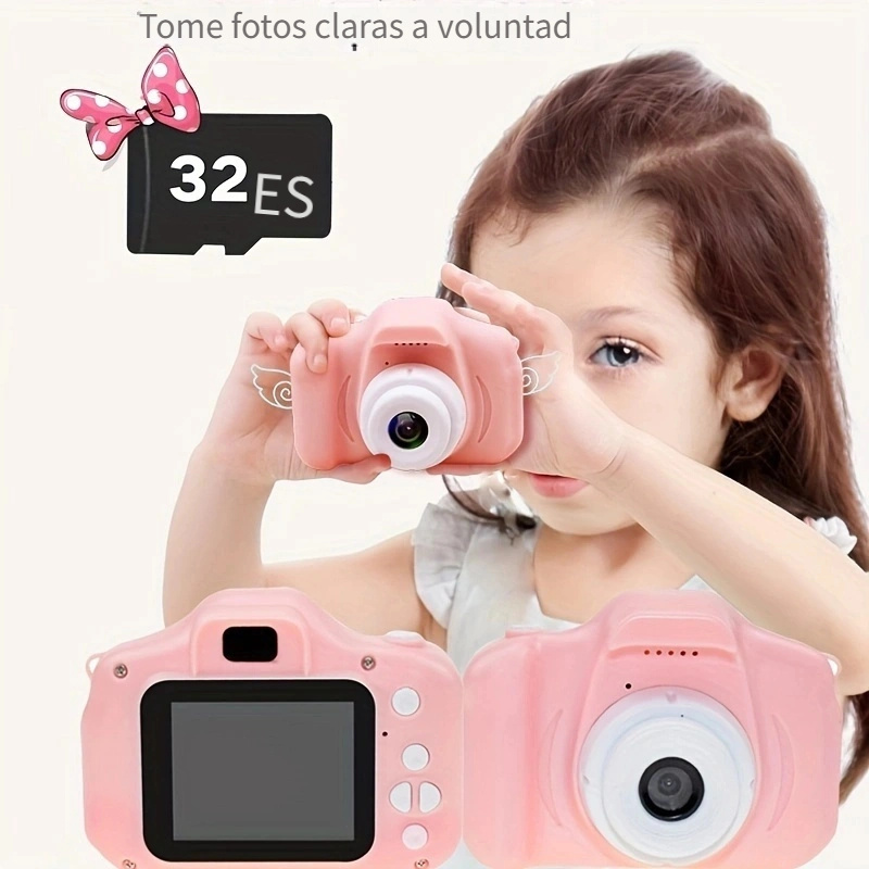 TMOSLY Mini cámara para niños de 3 a 12 años Cámara Digital de 8MP con  Pantalla HD y Tarjeta de Memoria de 32G Cámara para niños Regalo de  cumpleaños