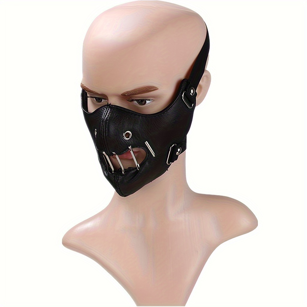 

Trendy Cool Sexy Anime Pu Leather Mouth Mask, In 2 Colors, Christmas Cosplay Outfit Photo Props, Bar Club Rave Larp Party Supplies, Stage Performance Accessories, Gift & Collection