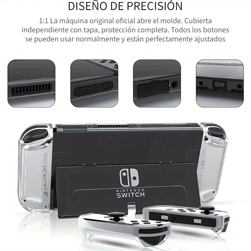 Funda protectora dura y transparente para Nintendo Switch modelo OLED -  Nacon