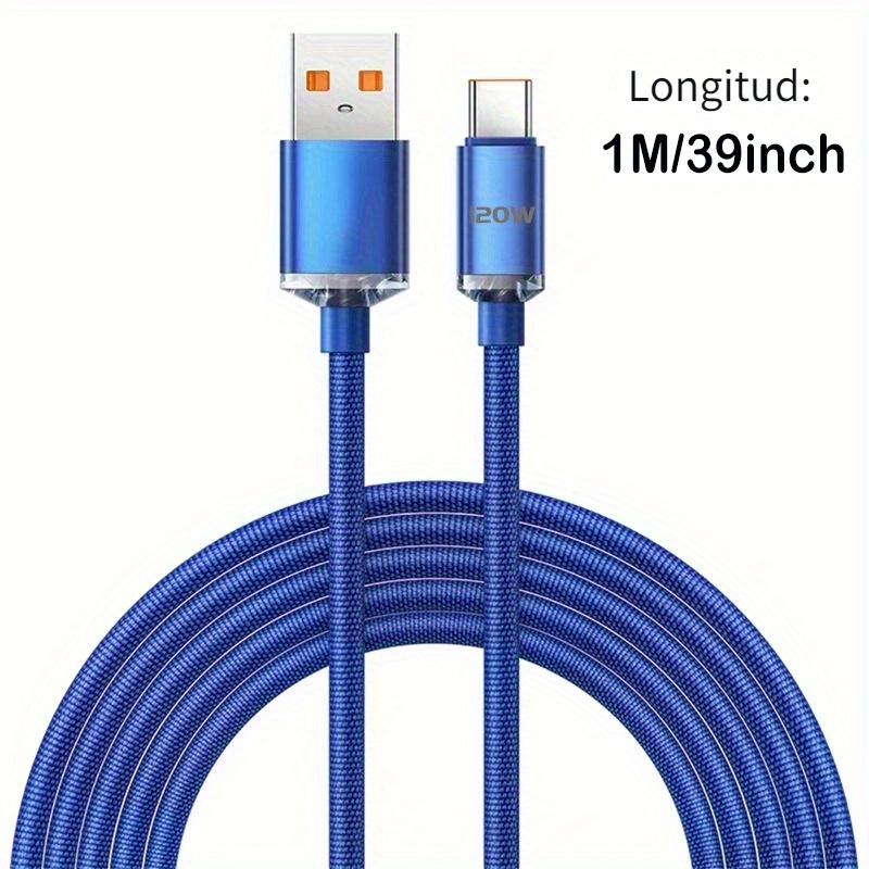 66w Usb C Cable Usb Cargador Rápido Cable Carga Rápida - Temu