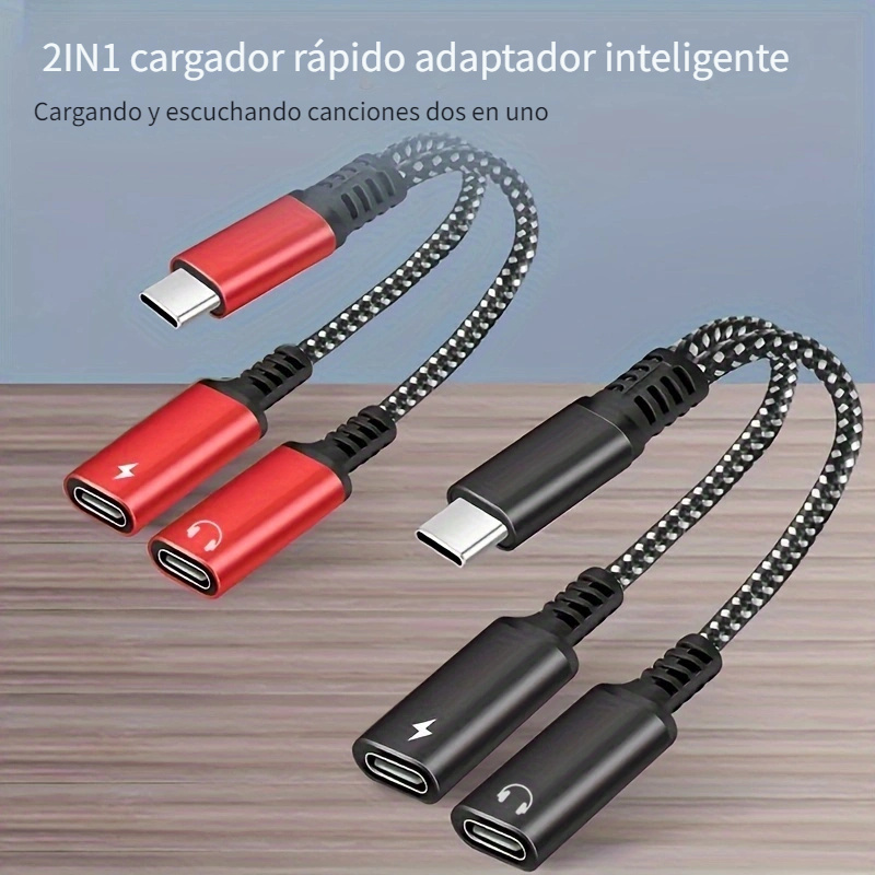 Ripley - ADAPTADOR USB TIPO C A CONECTOR DE AURICULARES HEMBRA DE 6/64”  JSAUX CABLE USB C A AUXILIAR DE AUDIO
