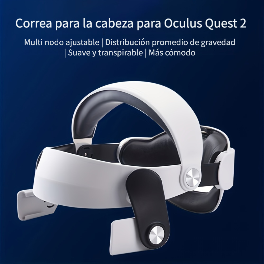 Correa Cabeza Oculus Quest 2 3 en 1 Diadema Ajustable - Temu Chile