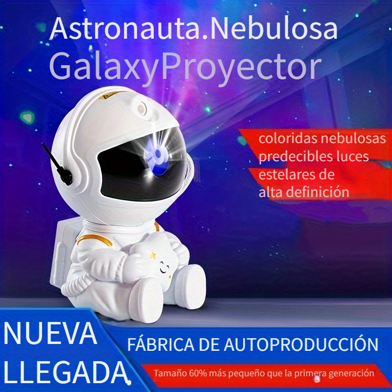 Lámpara Proyector De Astronauta Y Galaxia Regalo Para Niños 