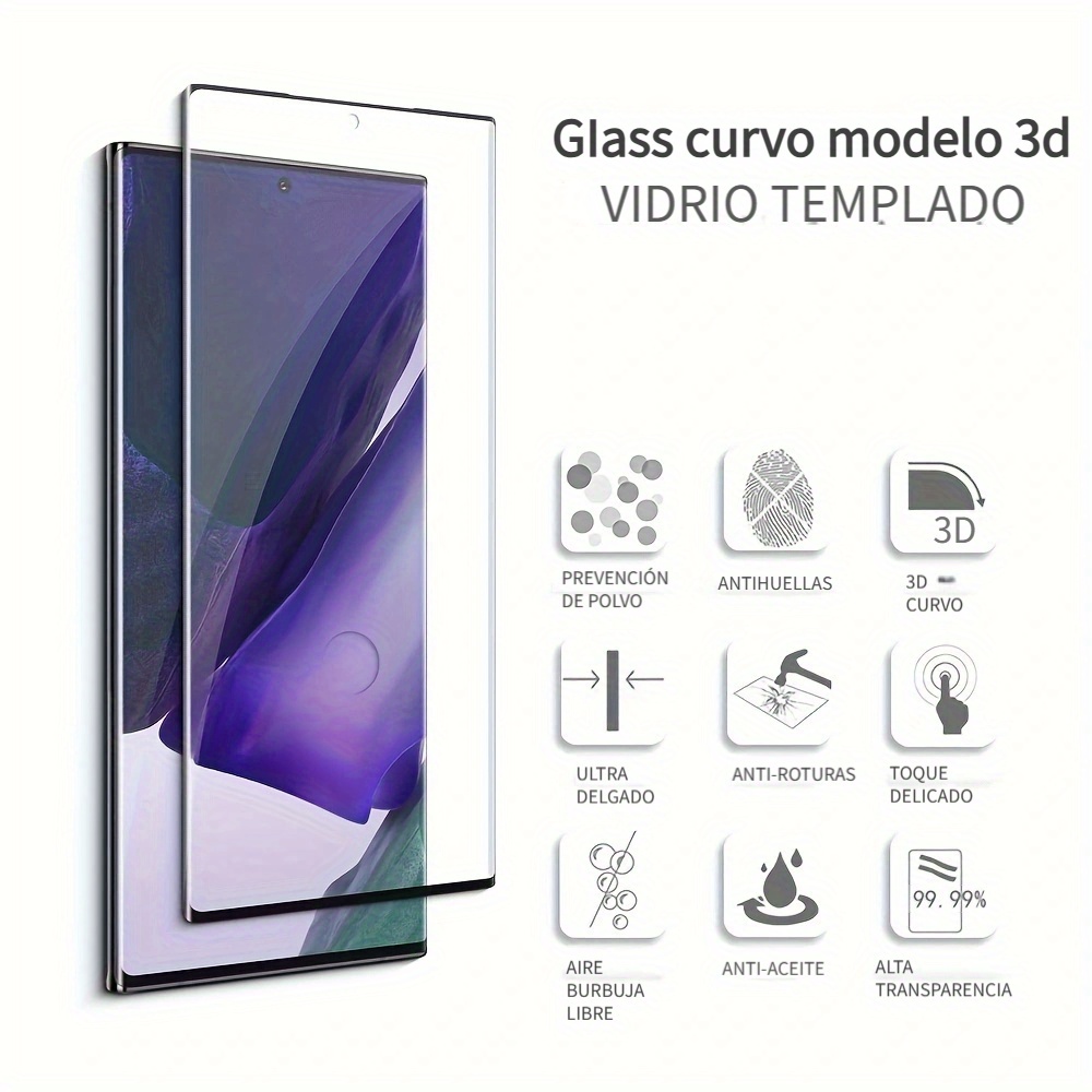 2+2 Protector De Pantalla Cristal Templado Curvo Para Samsung Galaxy S23  Ultra