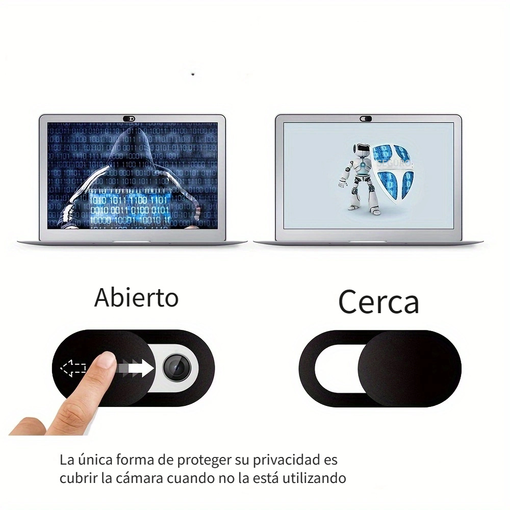 Tapa Cámara pc: Pack 2 Unidades, Tapa Webcam Portátil/Tablet/móvil, Tapa  Webcam Slide para MacBook Pro, Portátil, MacBook Air, iMac, iPad, PC,  iPhone