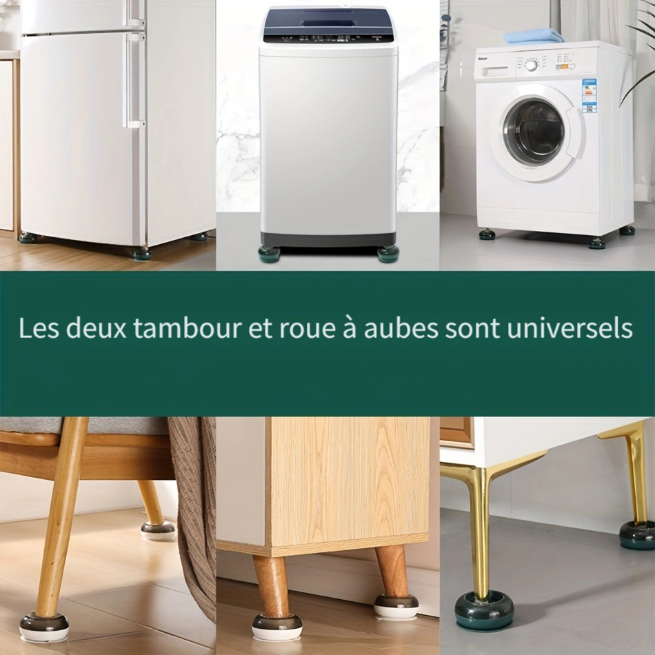 Amortisseurs lave linge,Tapis Anti-Vibration pour Machine à laver