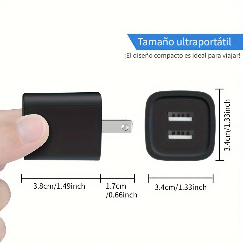 Enchufe de corriente con cargador USB (o más bien cargador USB con enchufe  de corriente)