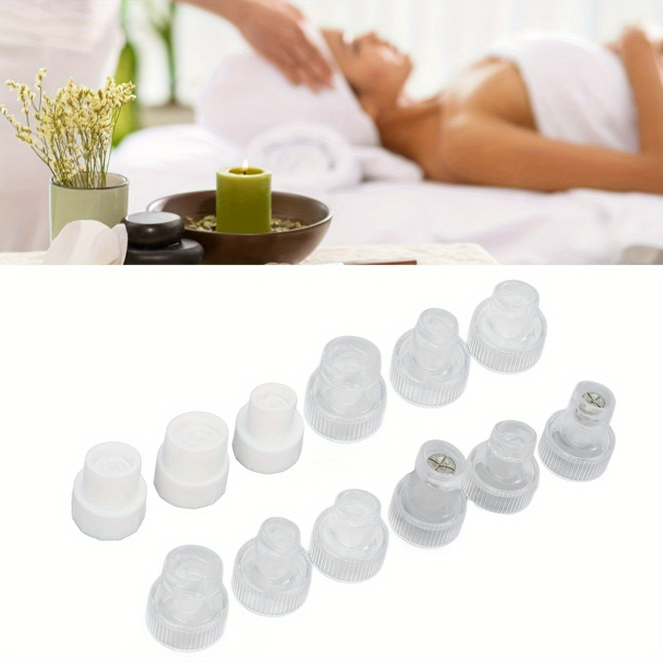 

12pcs Oxyhydrogen Face Dermabrasion Tip Deep Cleaning Microdermabrasion Spare Heads For Skin Beauty