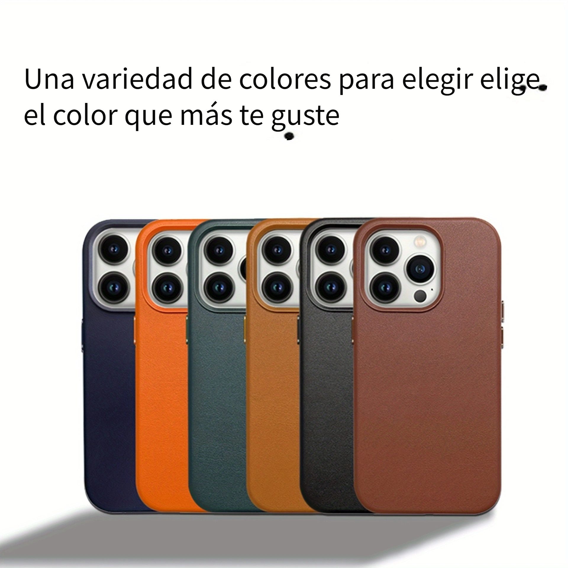 Para iPhone 13 Pro Max Funda Magnética De Lujo MagSafe De Cuero