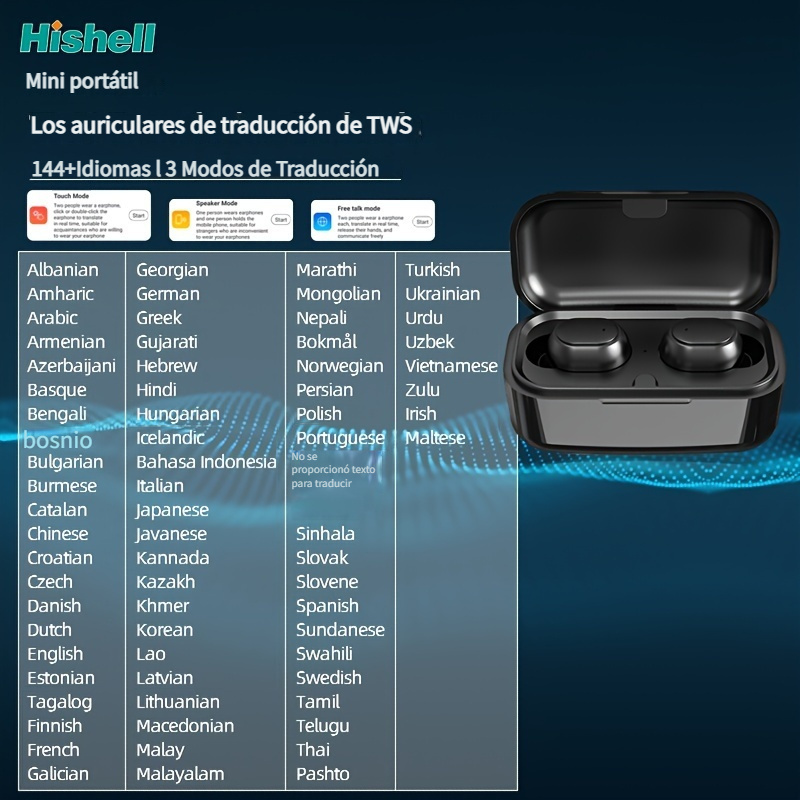 Nuevos Auriculares De Traducción M8 144 Idiomas - Temu Mexico