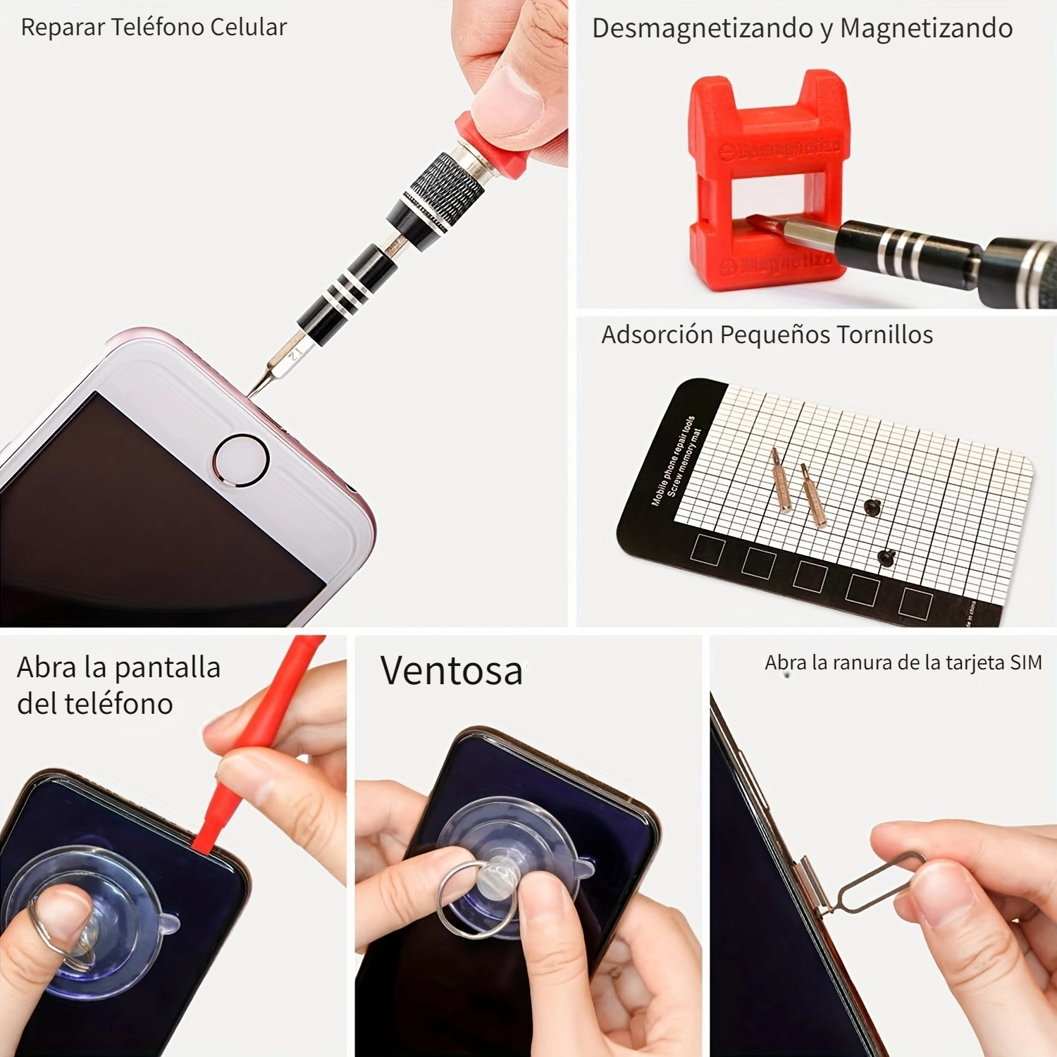 Kit Juego De Herramientas Para Reparar Celulares Moviles Telefonos  Inteligentes