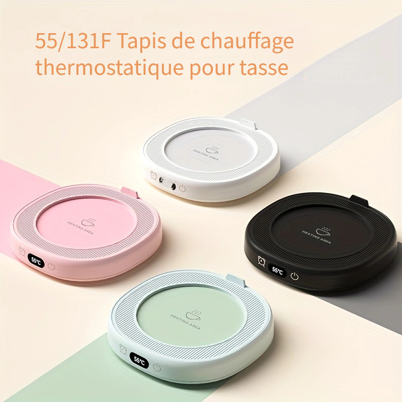 Chauffe-tasses USB 55 °C Chauffe-tasses pour petits appareils