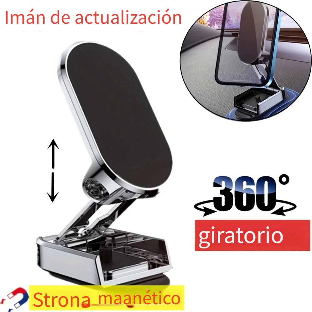 Soporte Magnético Teléfono Móvil Coche Giratorio 360° Mini - Temu Chile