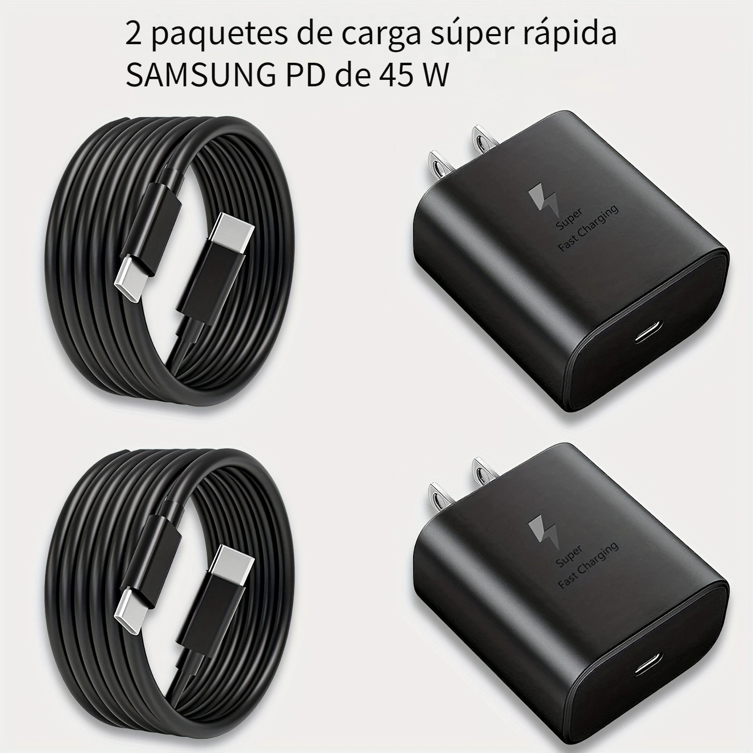 Cargador súper rápido, cargador rápido USB C de 25 W y cable de carga rápida  USB C a C para ZTE Axon 11 4G 