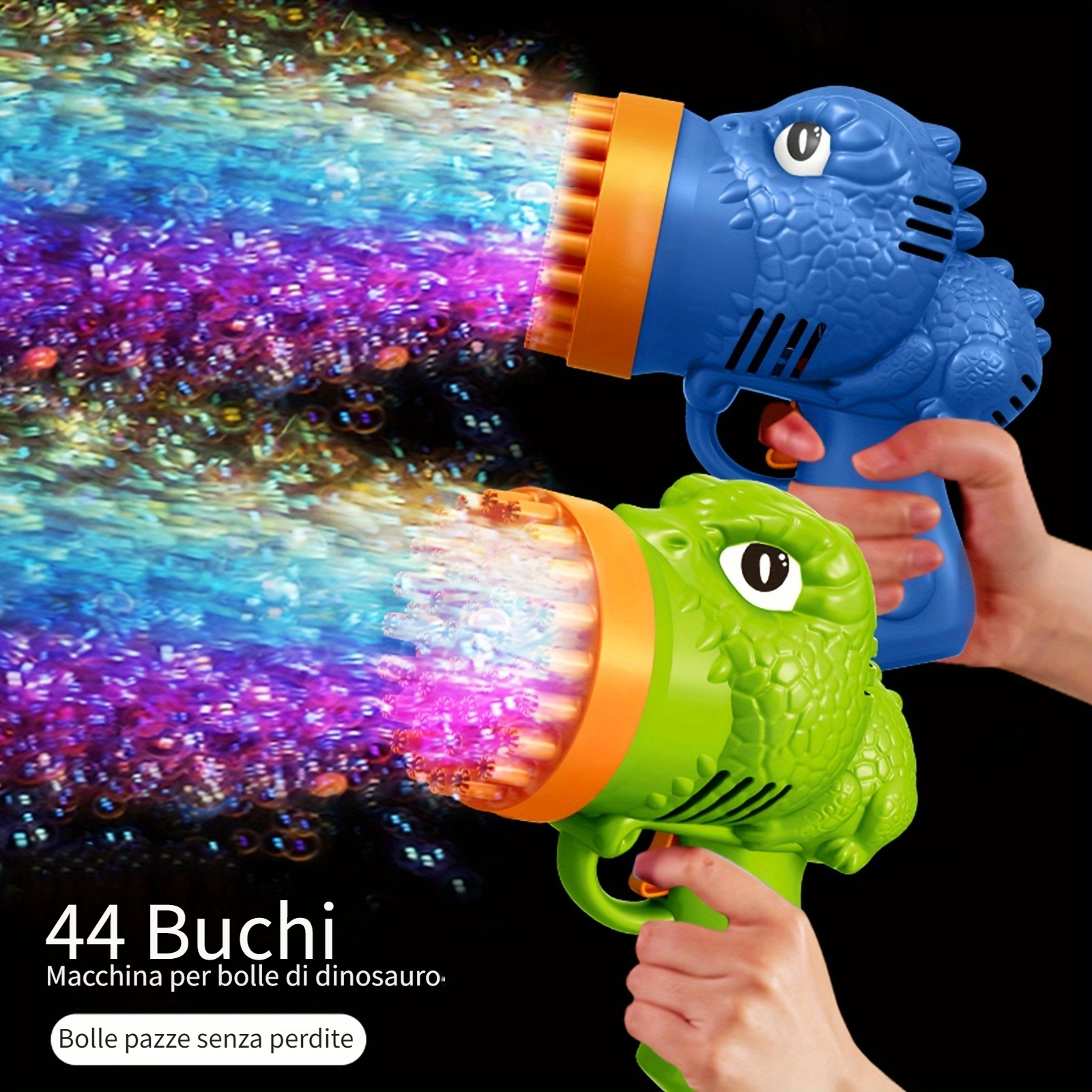 Pistola a bolle di sapone con luci LED