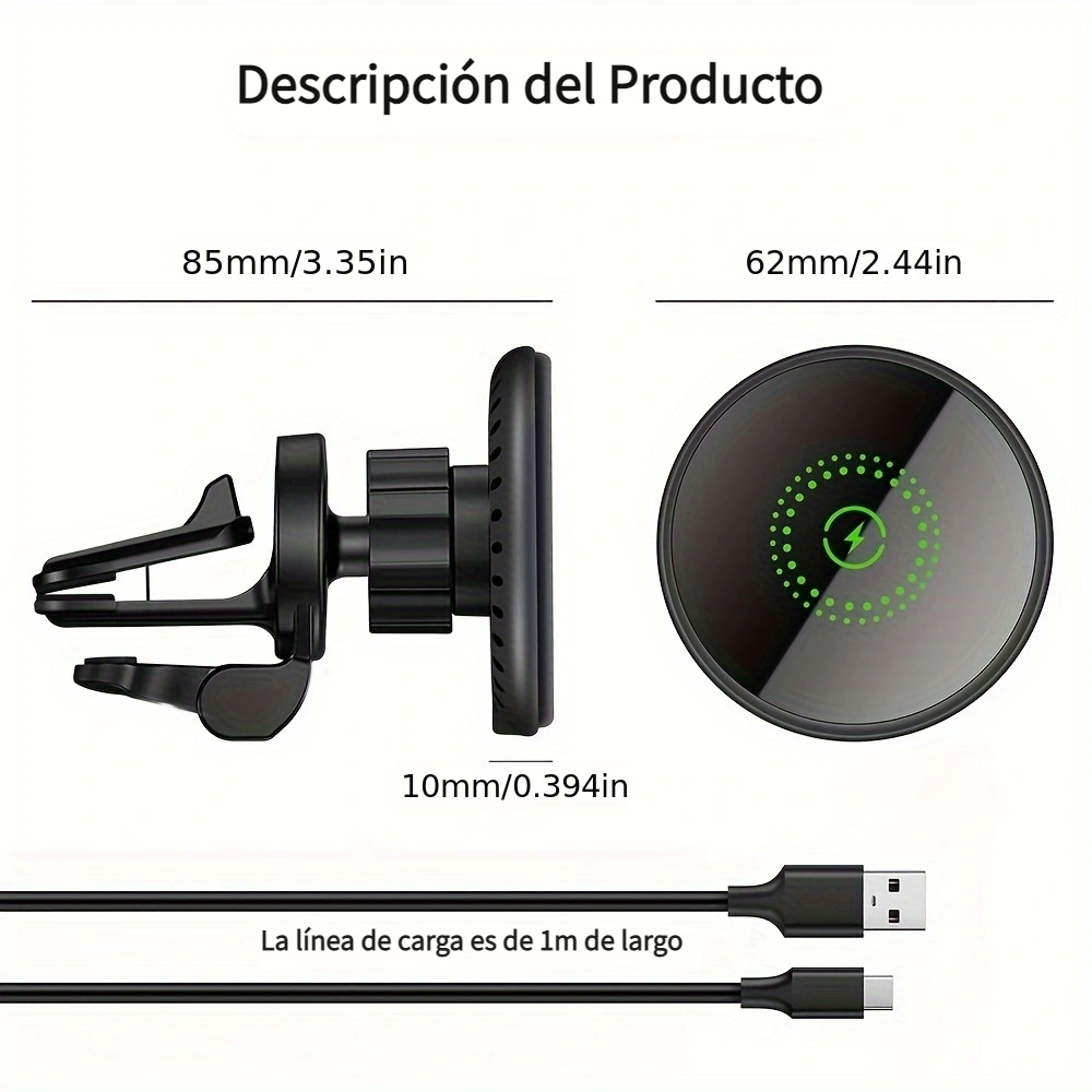 Soporte Magnético Coche Iphone 12 13 14 15 Pro Max Mini - Temu Spain