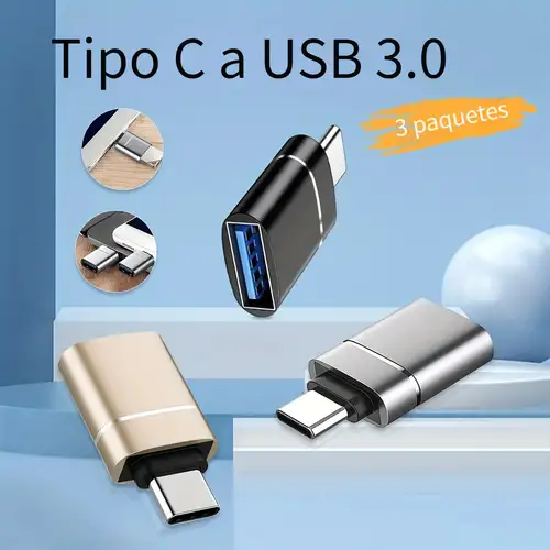  UGREEN Adaptador USB C a USB 3.1, adaptador USB C macho a USB  hembra, adaptador tipo C cable OTG compatible con MacBook Pro 2022, MacBook  Air/Mini, iPad Mini/Pro 2022, Samsung Galaxy