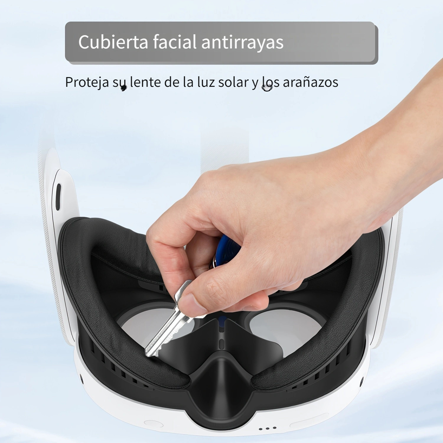 Interfaz facial  Meta Silicone Facial Interface, Para Meta Quest 3,  Silicona, Negro