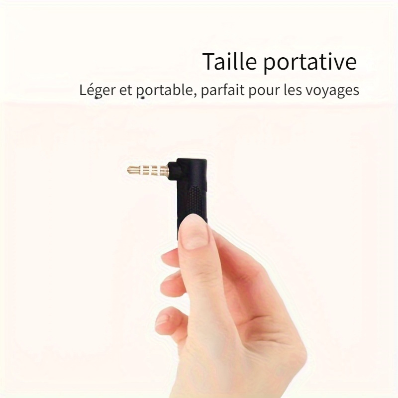 Connecteur plaqué or 2.5/3.5 jack femelle à angle droit vers 3.5mm mâle 2/3  pôles, prise audio stéréo en forme de L, adaptateur jack, 1 pièce