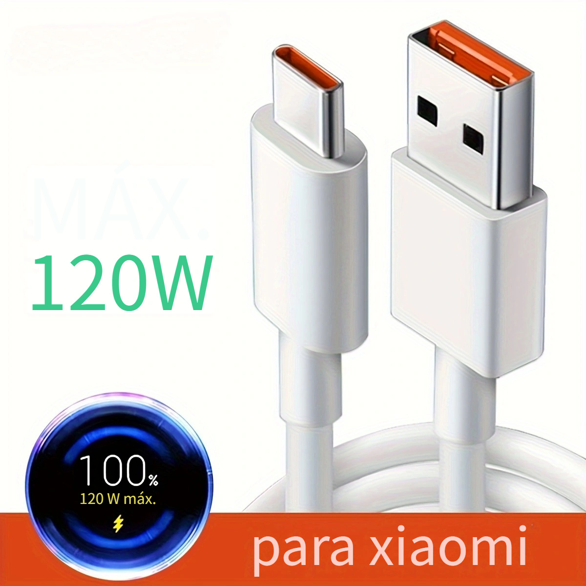 Xiaomi-Cable de carga rápida Original, Usb C cargador Turbo, 120w