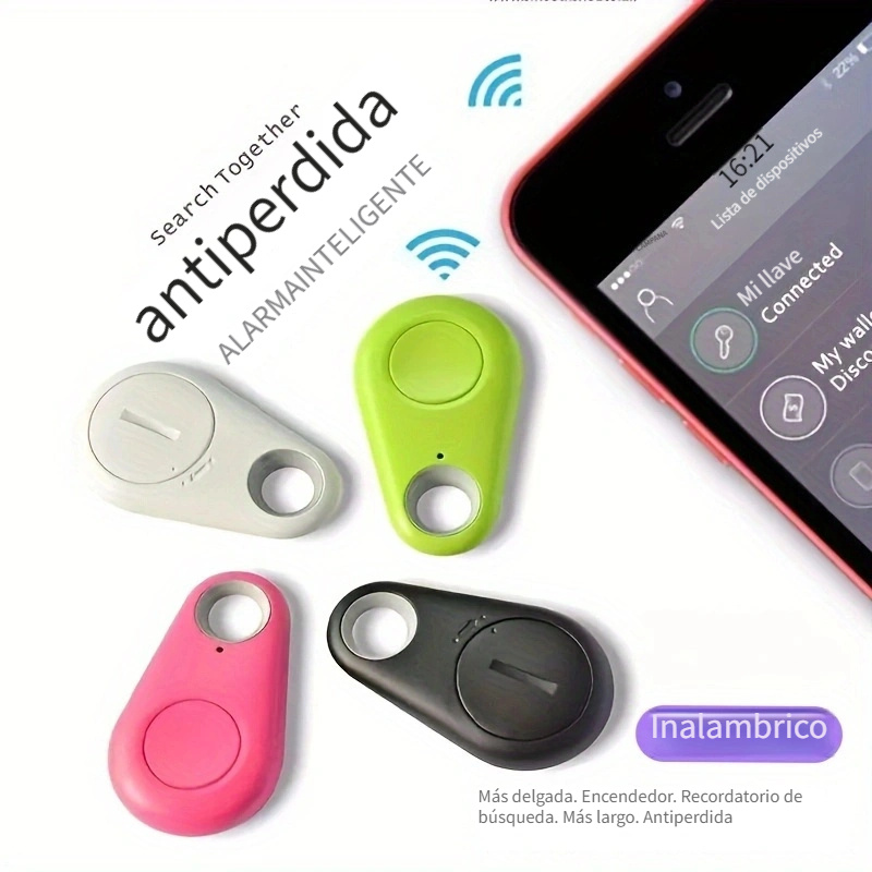 Mini dispositivo de seguimiento GPS para perros, dispositivo portátil  Bluetooth inteligente antipérdida para equipajes/niños/mascotas/cartera y  más