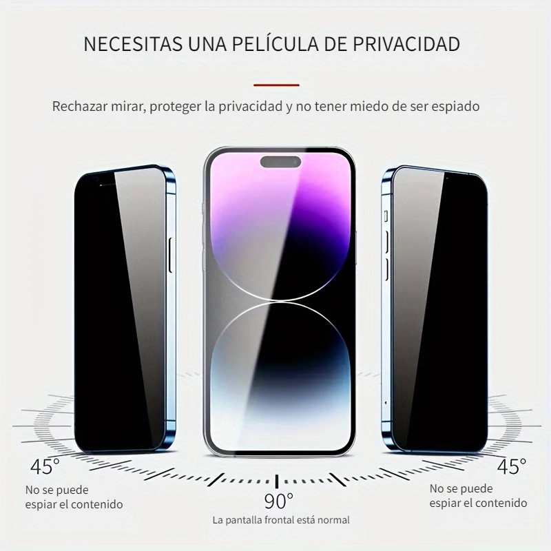 Mica Protector de pantalla antiespía para iPhone 9H para iPhone 11 GENERICO