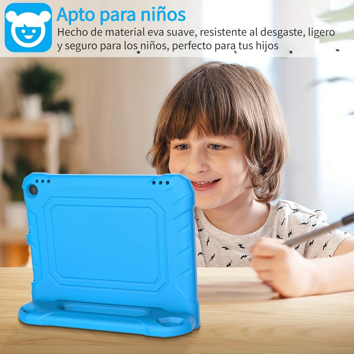 Funda para tablet de 11 pulgadas para niños (solo compatible con versión  2023, 13ª generación) ligera, de EVA, apta para niños, a prueba de golpes