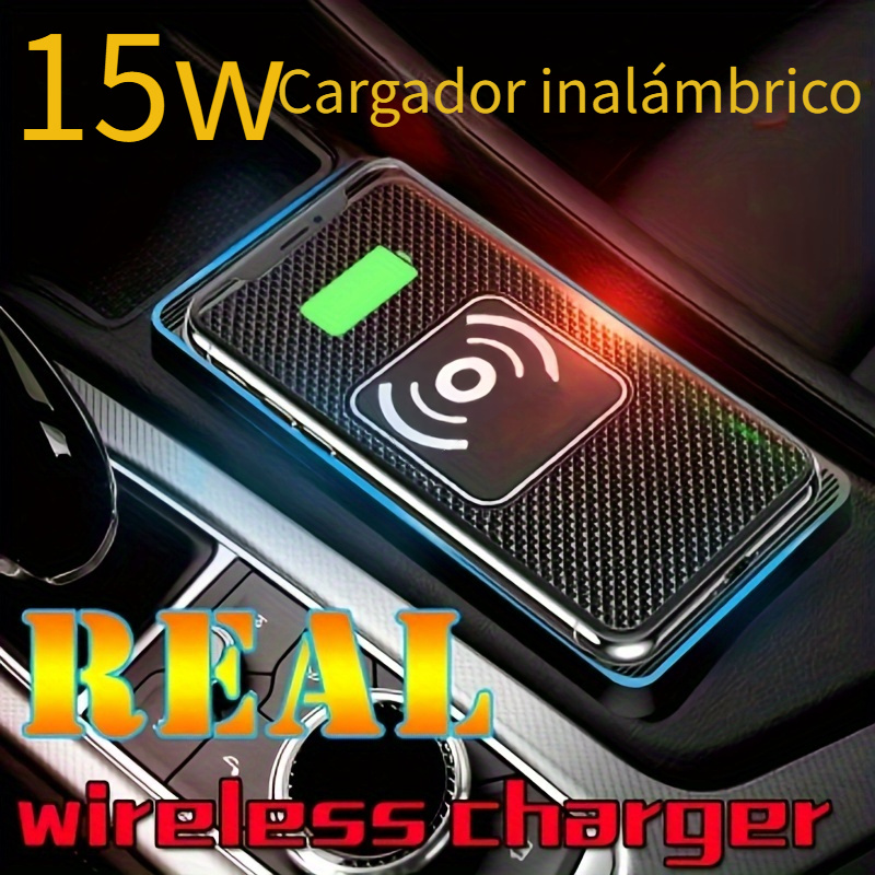  Cargador de coche inalámbrico Qi almohadilla de carga rápida 15  W 10 W 7.5 W adaptador de carga rápida para iPhone 14 13 12 Mini 11 Pro Max  8 Plus X