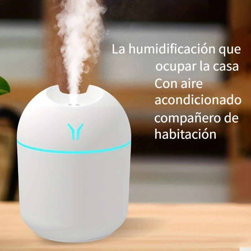 Difusor Humidificador Aromaterapia Mini Ultrasonico Con Luz