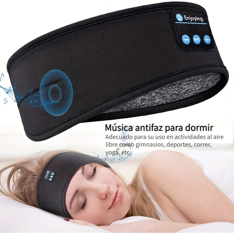 Auriculares para dormir con Bluetooth para dormir, cómodos auriculares para  dormir de lado, banda elástica para dormir con música, acogedora máscara