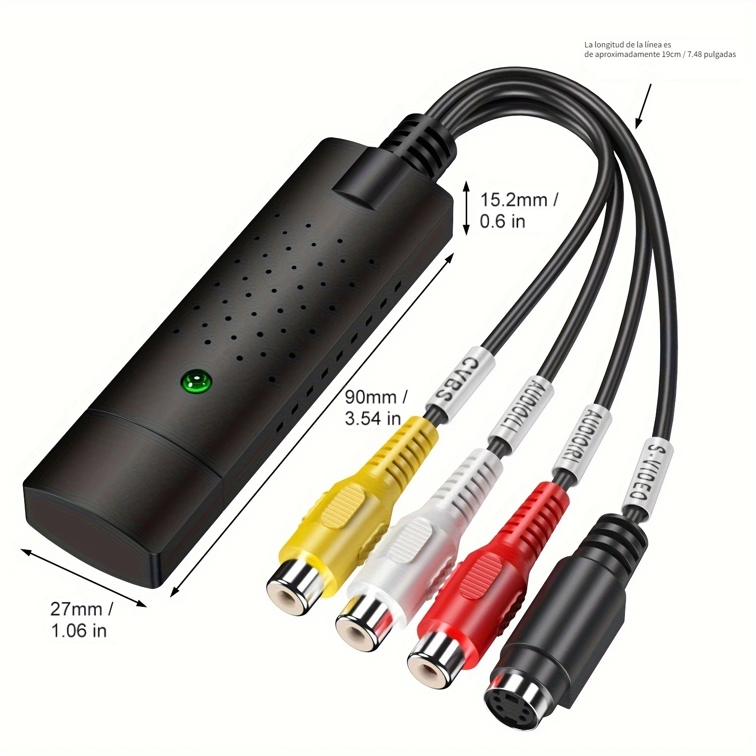 Adaptador Rca A Usb