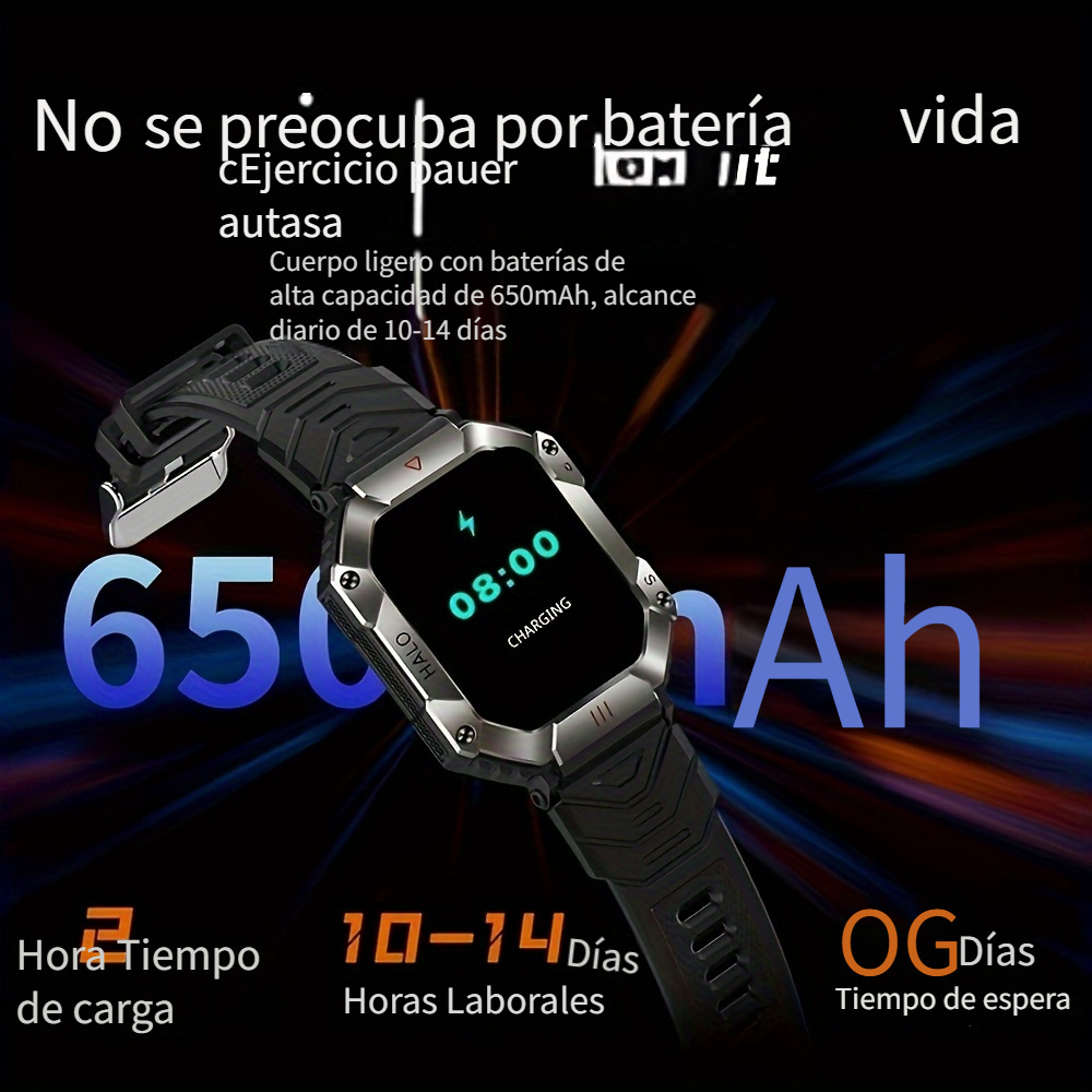 Reloj Inteligente Gejian Hombre Rastreador Fitness Llamada - Temu Chile