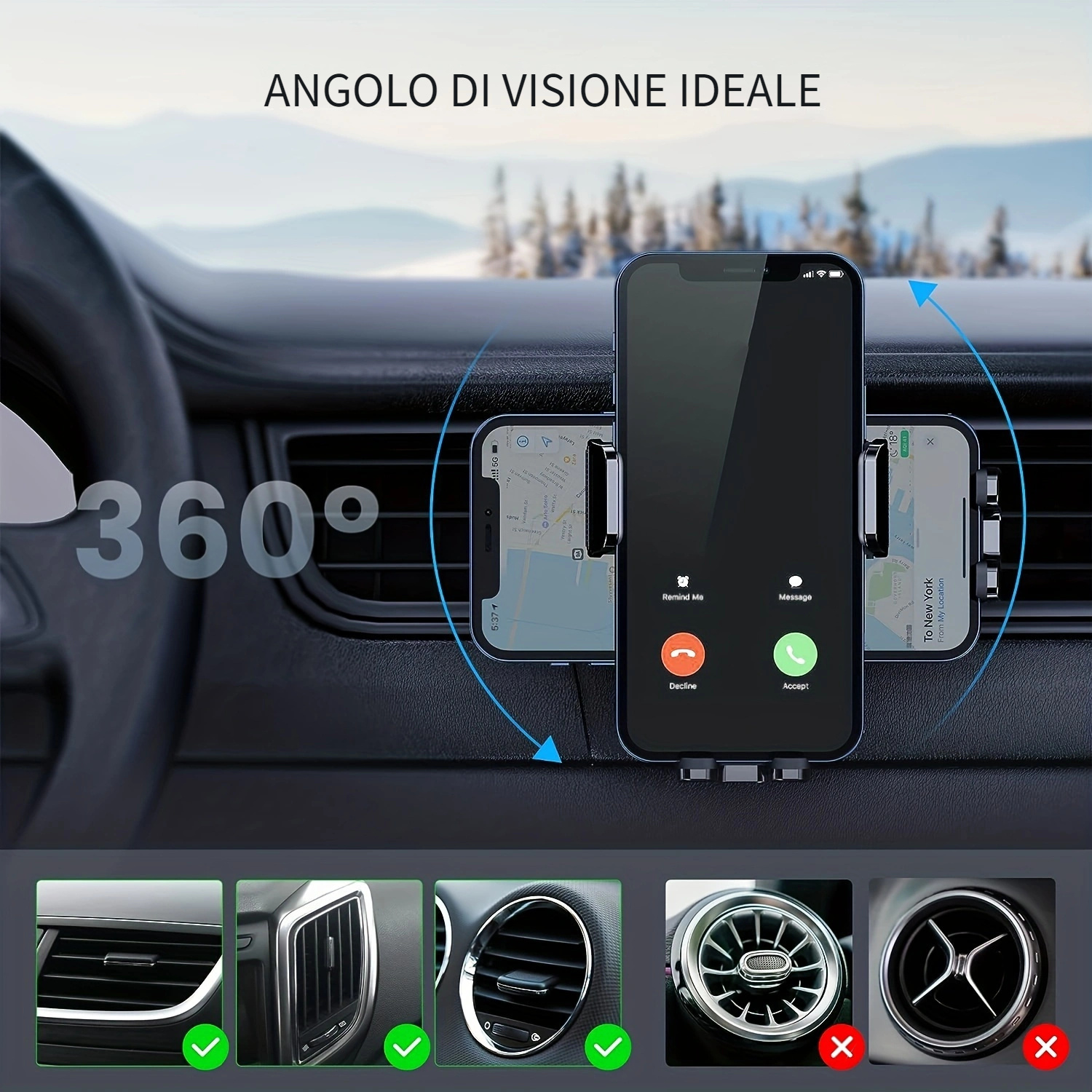 Porta Cellulare da Auto per Filtro Aria - Demouffici