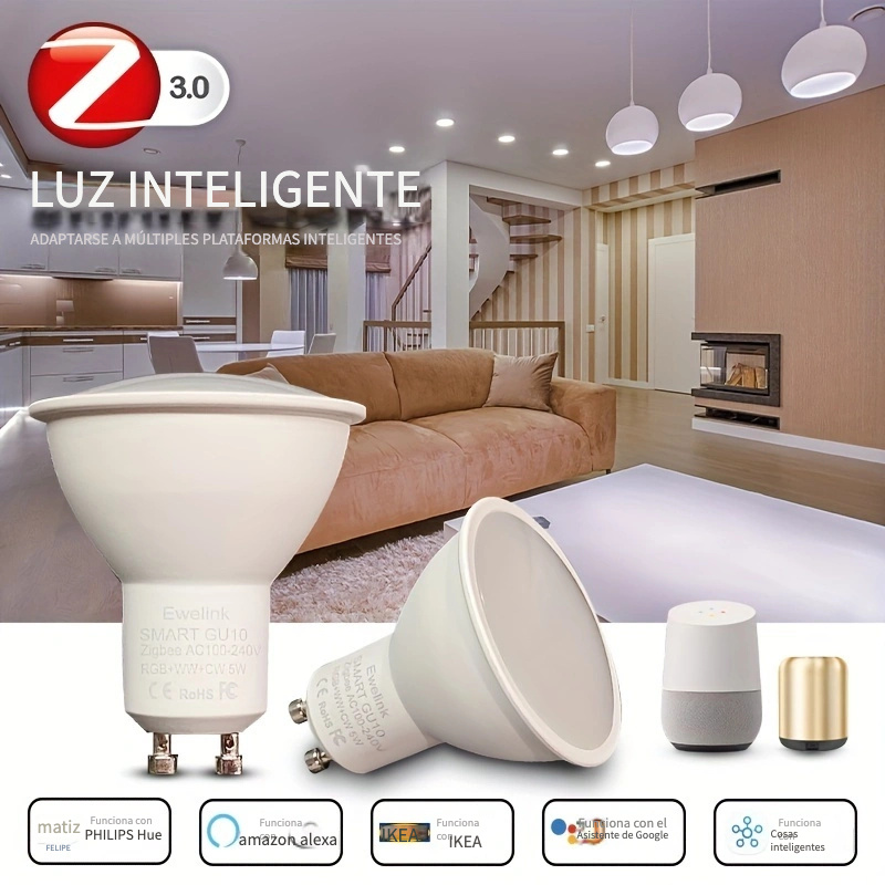 Philips Hue - Bombilla LED inteligente A19 de 60 W, luz ambiente blanca  cálida a fría, paquete de 2, 800 lúmenes, E26, interior, control con