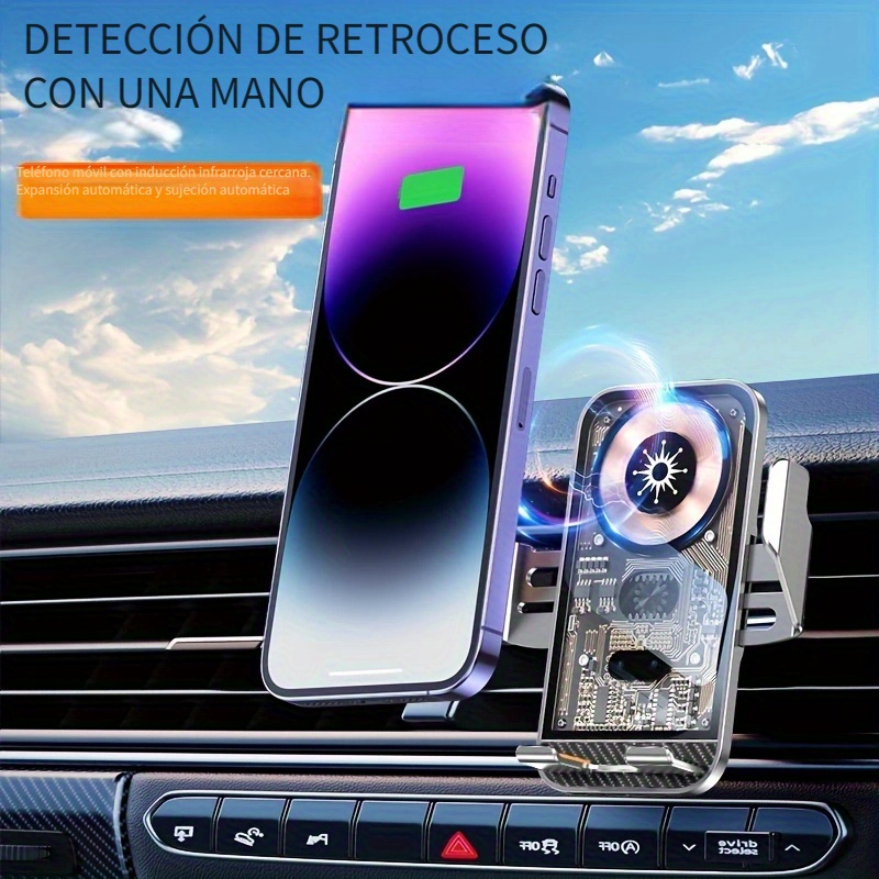 30w magnético coche cargador inalámbrico soporte de ventilación de