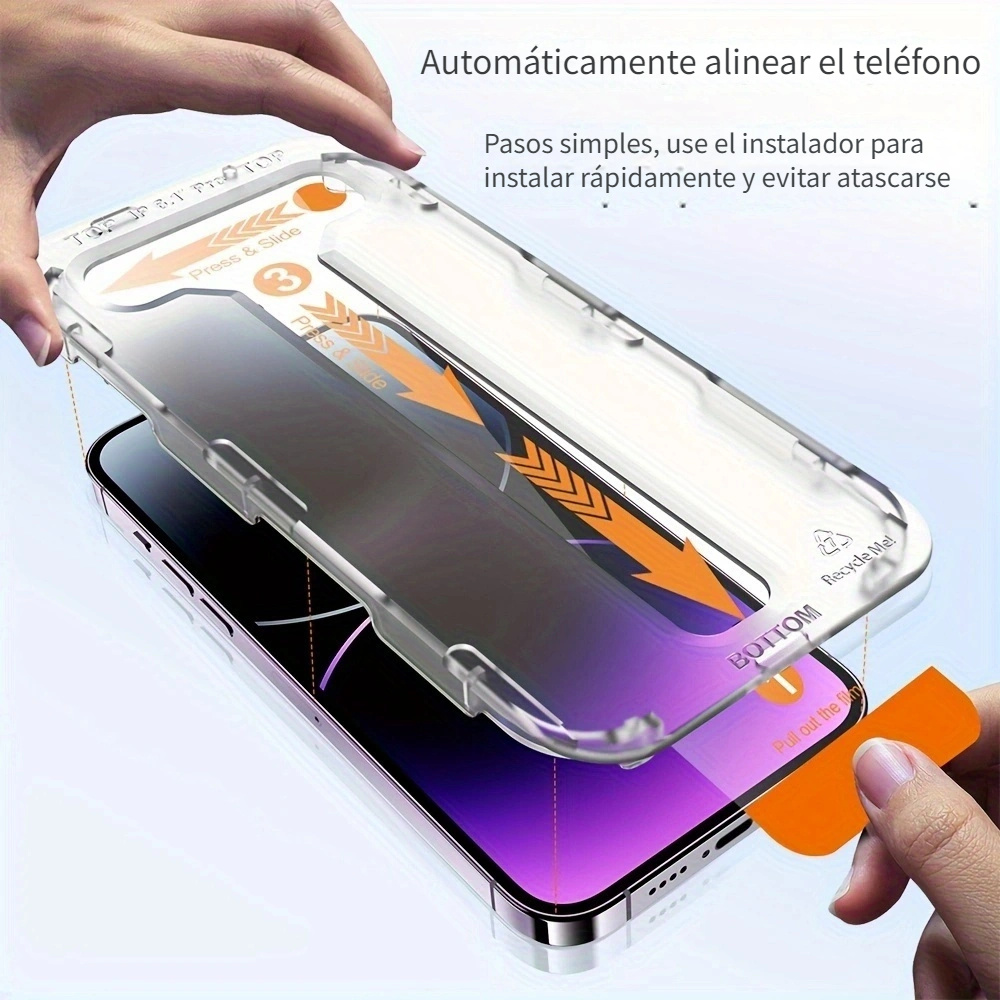 Protector de pantalla para iPhone 12/12 Pro (paquete de 2) con kit de  instalación fácil de alinear automáticamente, vidrio templado para iPhone  12, 12