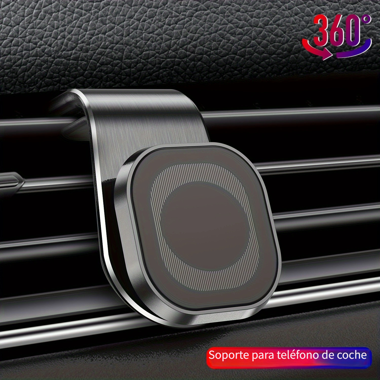 Soporte para telefono movil con iman soporte movil coche magnético metálico  universal soporte magnetico movil coche con adhesivo
