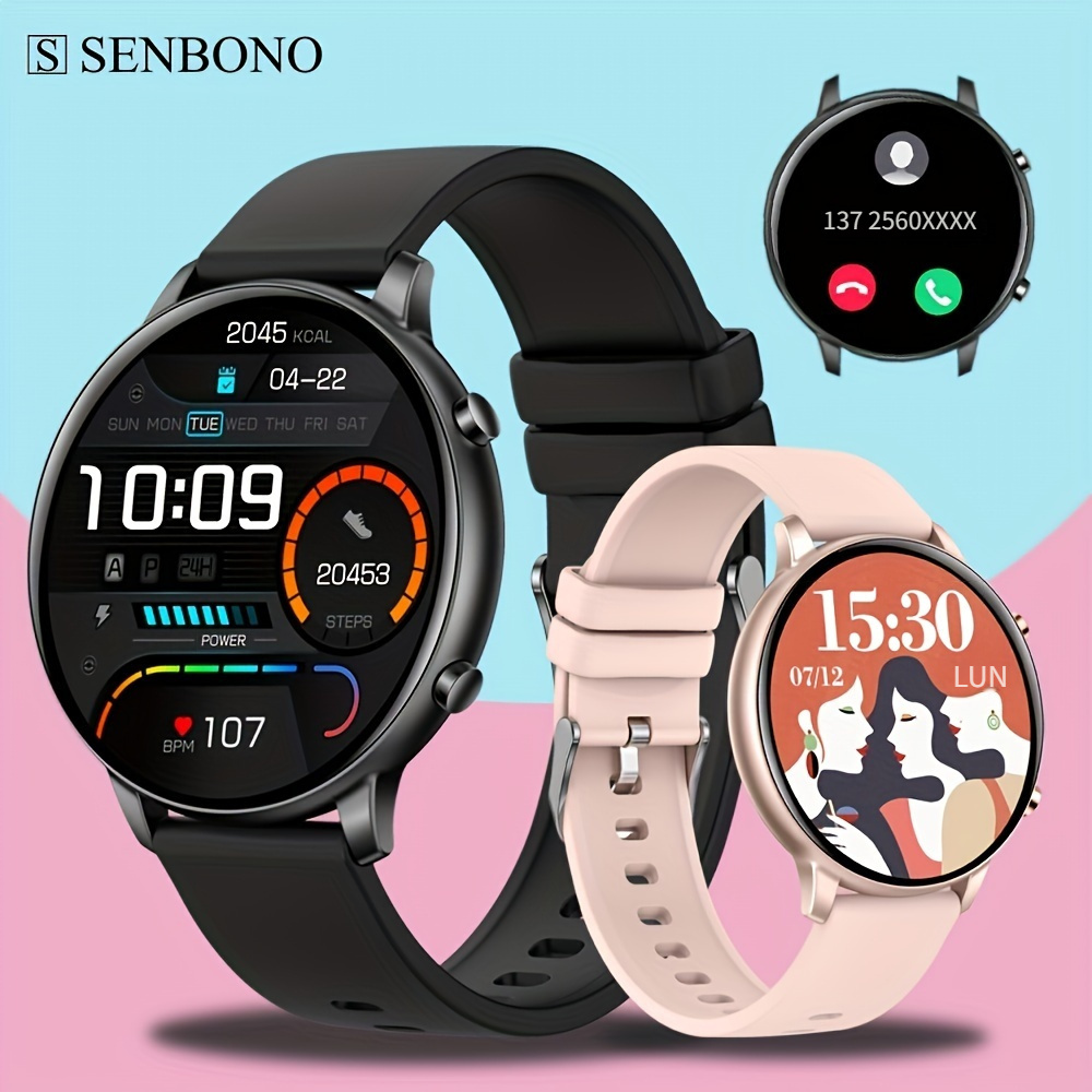 Reloj Inteligente Mujer con Llamada, Smartwatch Mujer Redondo, 1.39  Smartwatch con 100+ Modos Deportes, Función Femenina Pulsómetro y Sueño,  Actividad Impermeable Reloj Mujer para Android iOS : : Electrónica