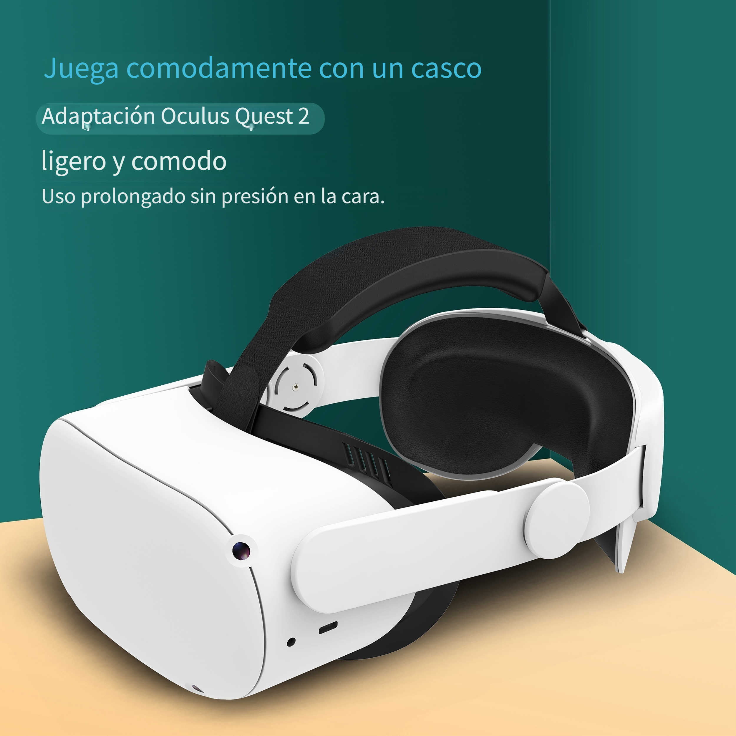 Correa Elite compatible para Oculus Quest 2, diadema de juego de realidad  virtual ajustable, accesorios para auriculares de realidad virtual para reem