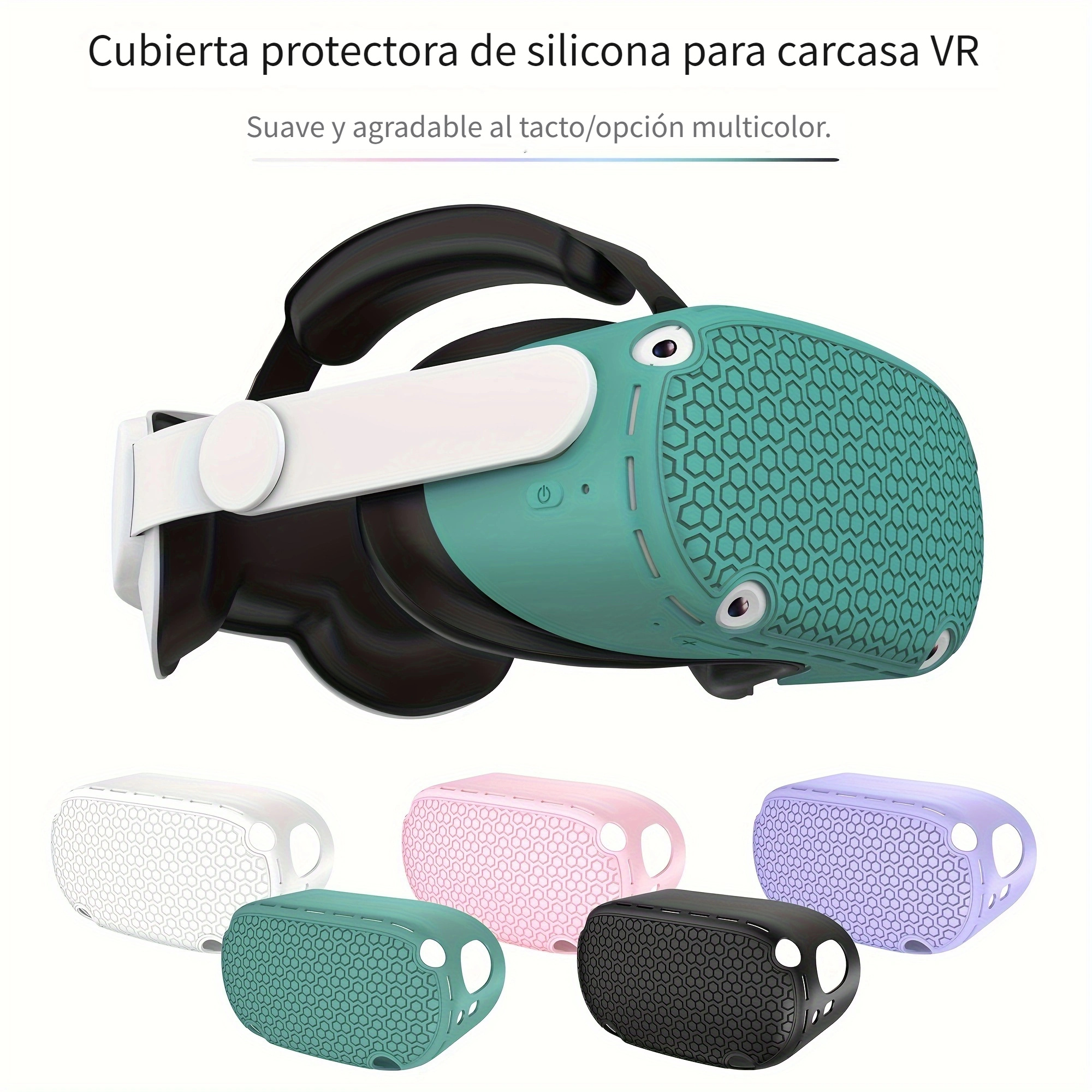 Funda Protectora Silicona Auriculares Meta Quest 3 Vr - Temu Mexico