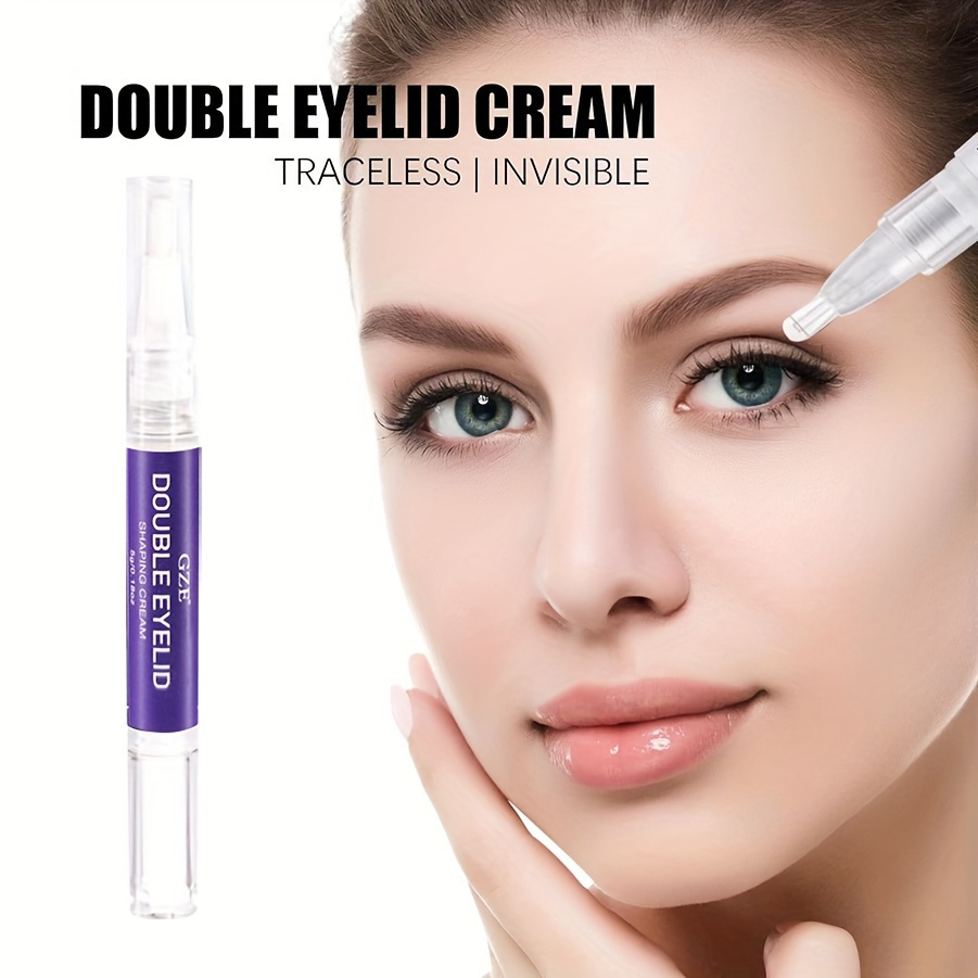 

5g Double Eyelid Pen, Skin Firming Cream, Make Eyes Looks Bigger, Natural Look And Long Lasting Shaped, Double Eyelid Glue