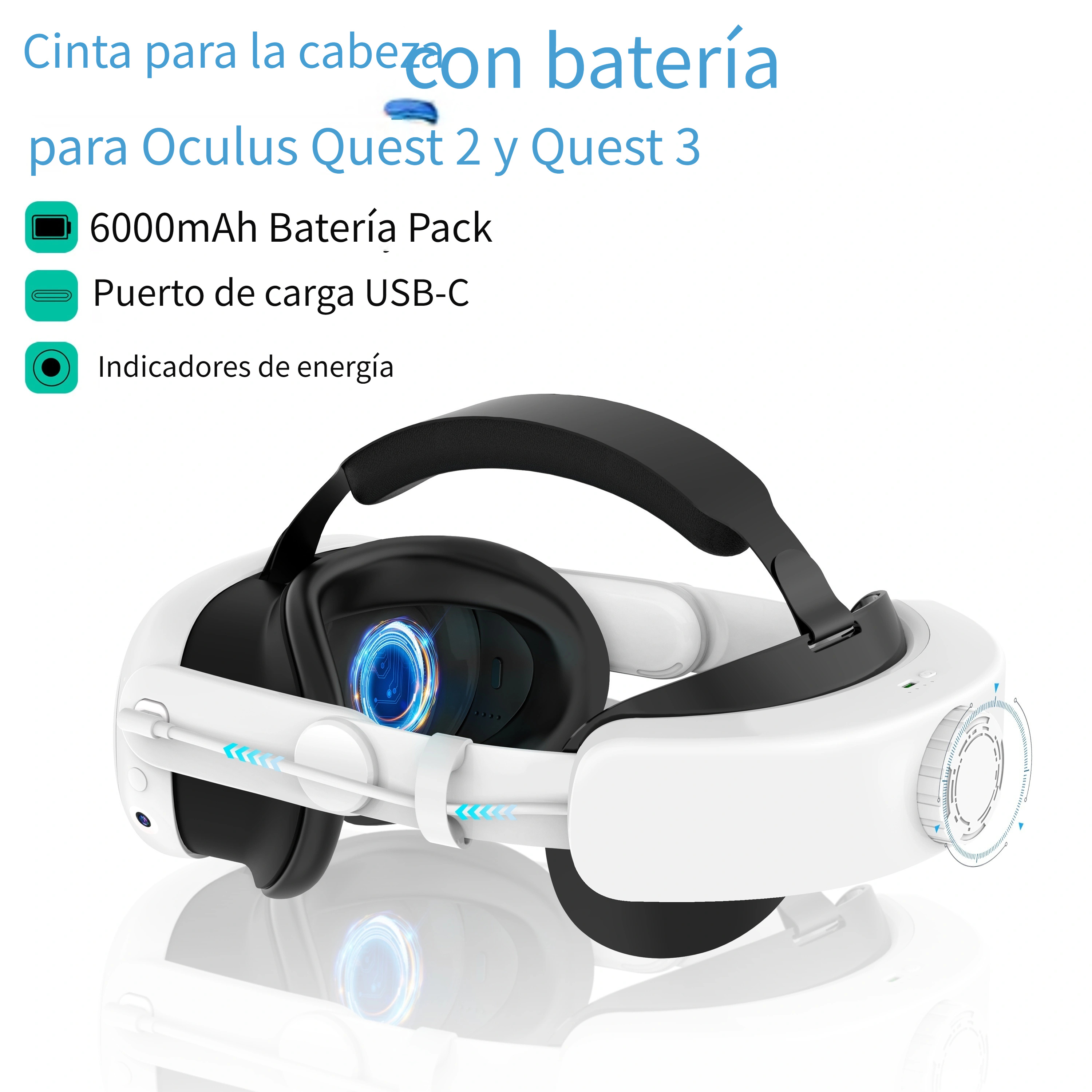Correa Cabeza Accesorios Meta/oculus Quest 2 Soporte - Temu Chile